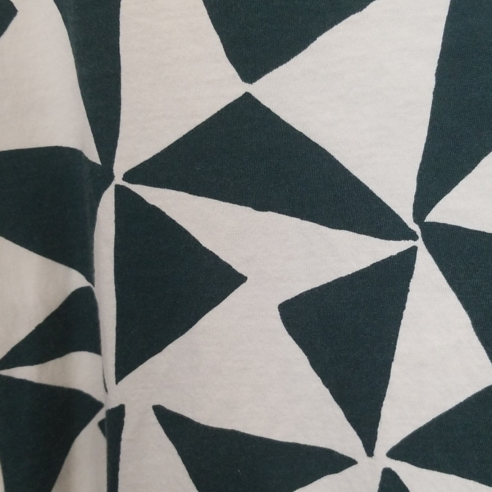 Loft Triangle Print Blouse Size Medium - image 4